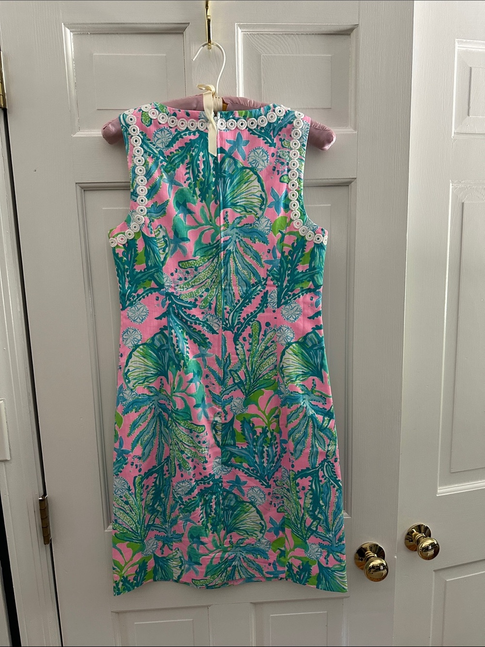 Lilly Pulitzer, summer cotton dress fully lined NWOT worn once - Picture 3 of 3